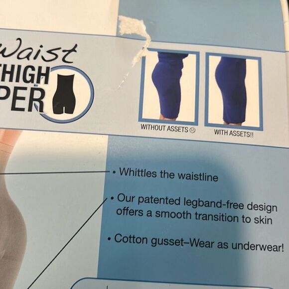 Spanx Assets High Waist Mid Thigh Shaper Nude Size 4 - Picture 7 of 7